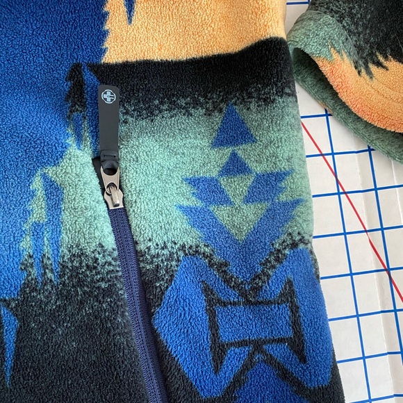 🔥 Polo Ralph Lauren Southwestern Print Beacon Fleece jacket Mens XL Worn 1x🏇🏼 - Picture 5 of 14